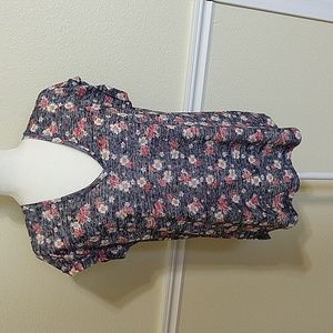 Bobeau Floral Knit Top